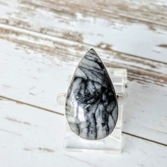 Jewelry - Austrian Pinolith Sterling Ring